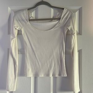 White Reformation Off the Shoulder Top
